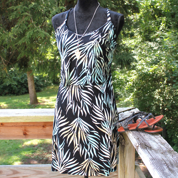 Santiki Adjustable Strap Ruffle Top Sun Dress S/P - Picture 1 of 8